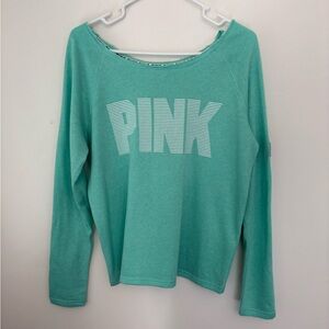 PINK Victoria's Secret Teal sweatshirt Top Size xsmall